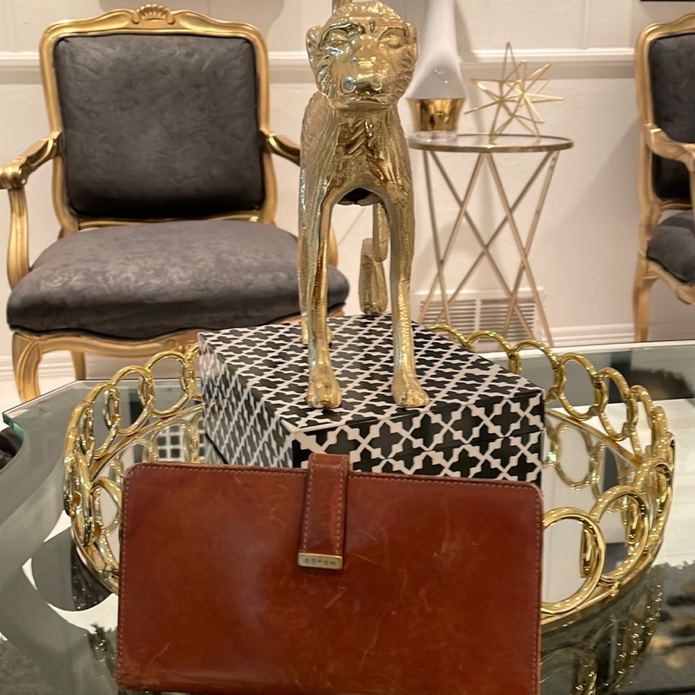 Vintage Coach British Tan Wallet